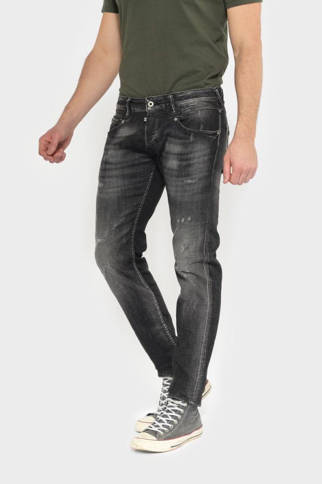 Nelson 700/11 Slim jeans destroy schwarz Nr.1