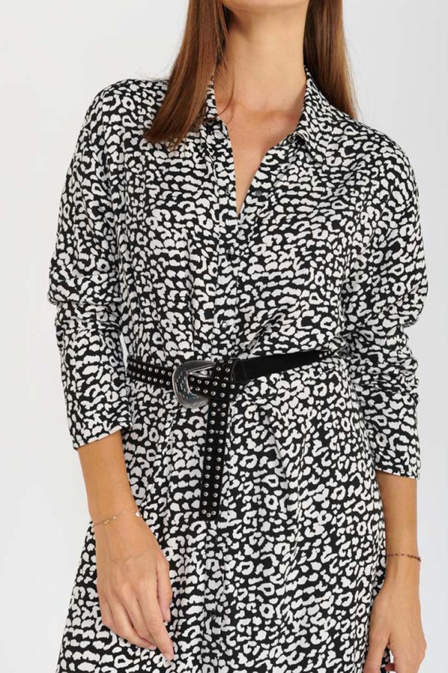 Langes kleid Abyss in schwarz