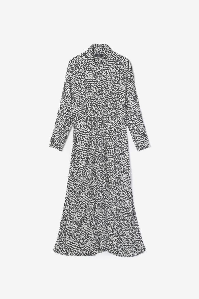 Langes kleid Abyss in schwarz