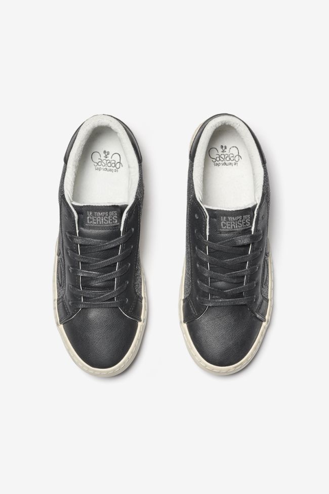 Sneakers Austin schwarz mit Pailletten