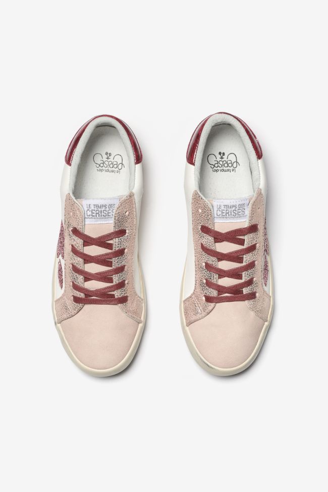 Sneakers Austin mit rosafarbenen Pailletten