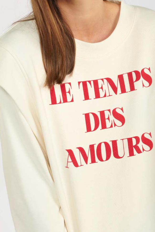 Sweatshirt Kilim in weiß