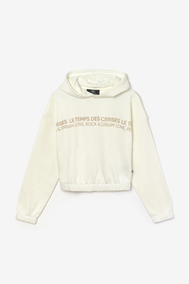 Kapuzen-sweatshirt Naturgi in weiß