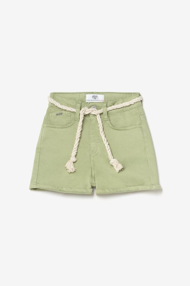 Shorts Tiko high waist in grün