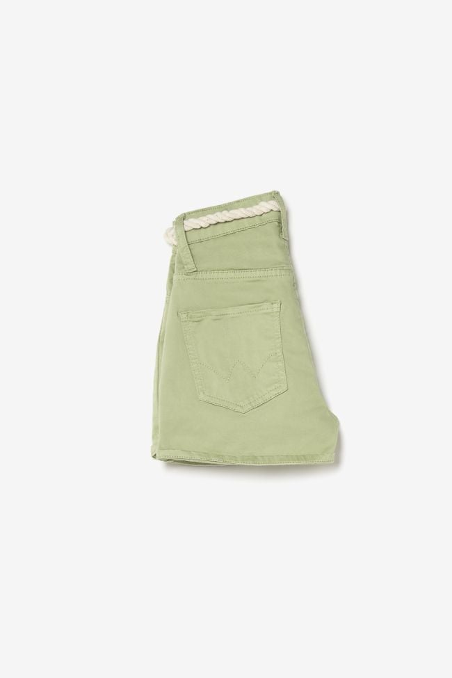 Shorts Tiko high waist in grün