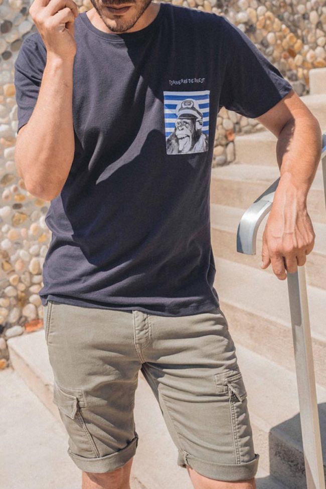 T-shirt Foster in blau