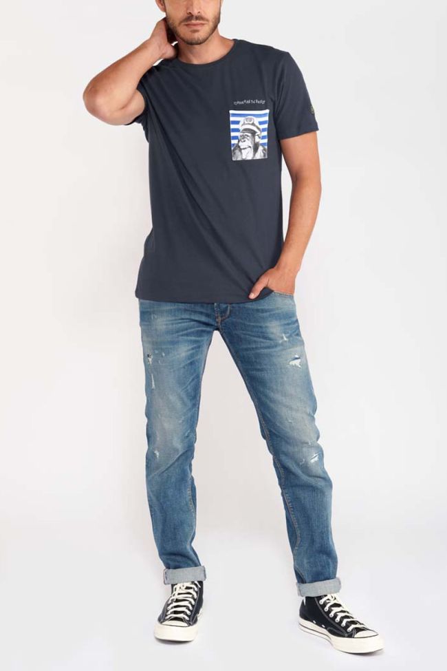 T-shirt Foster in blau