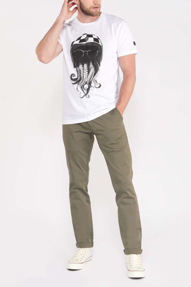 T-shirt Fresno in weiß