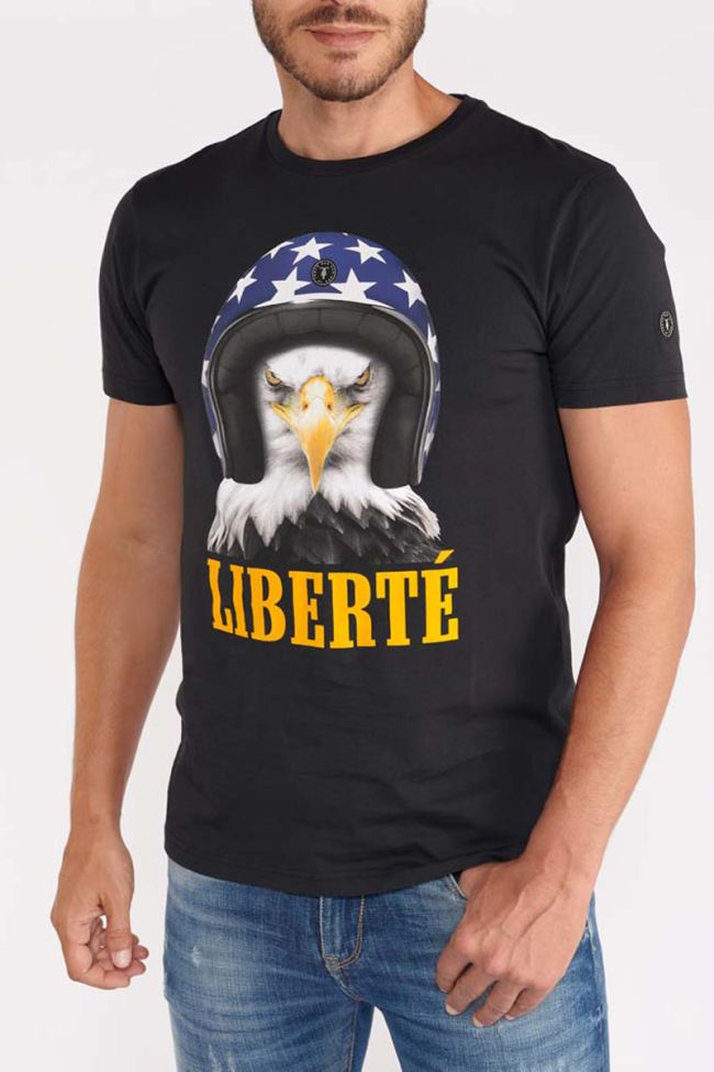 T-shirt Leaven in schwarz