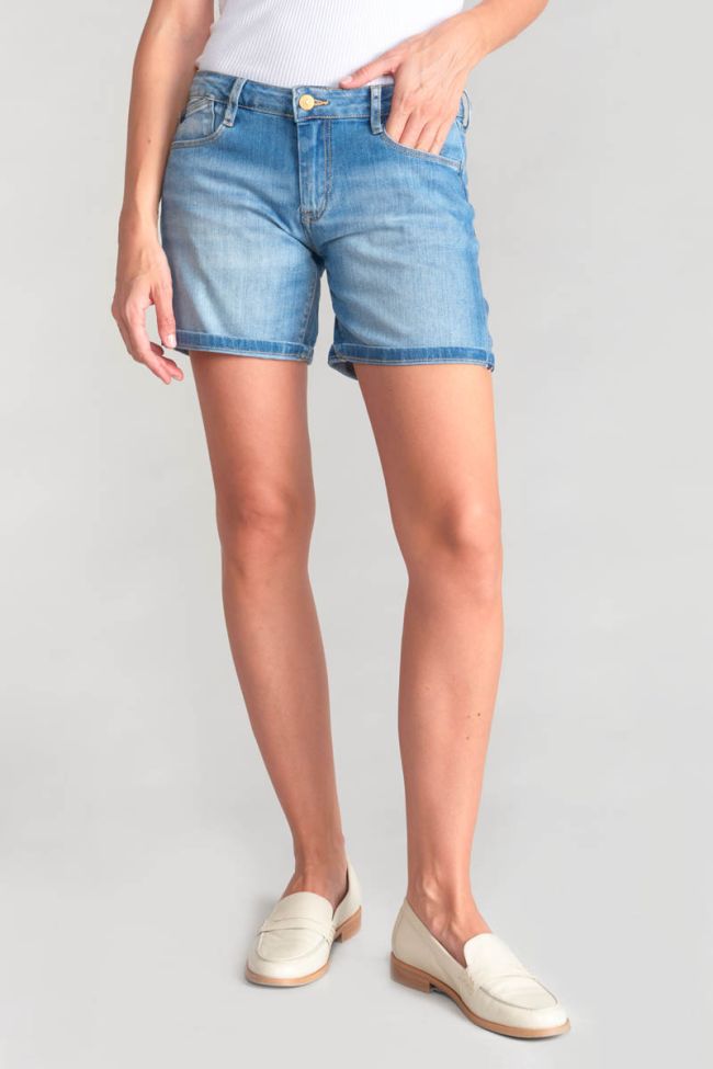Shorts Janka aus verwaschenem blauem Jeansstoff