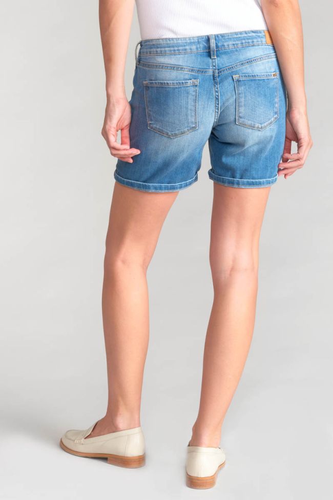 Shorts Janka aus verwaschenem blauem Jeansstoff