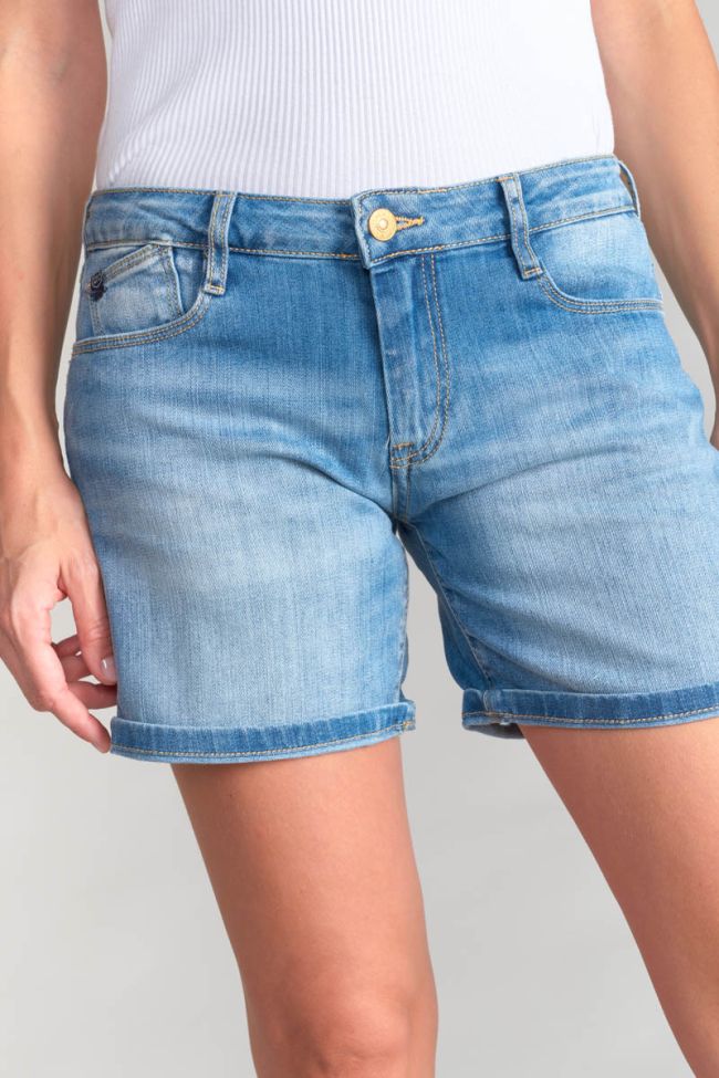 Shorts Janka aus verwaschenem blauem Jeansstoff