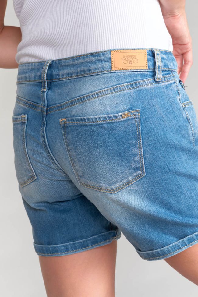 Shorts Janka aus verwaschenem blauem Jeansstoff
