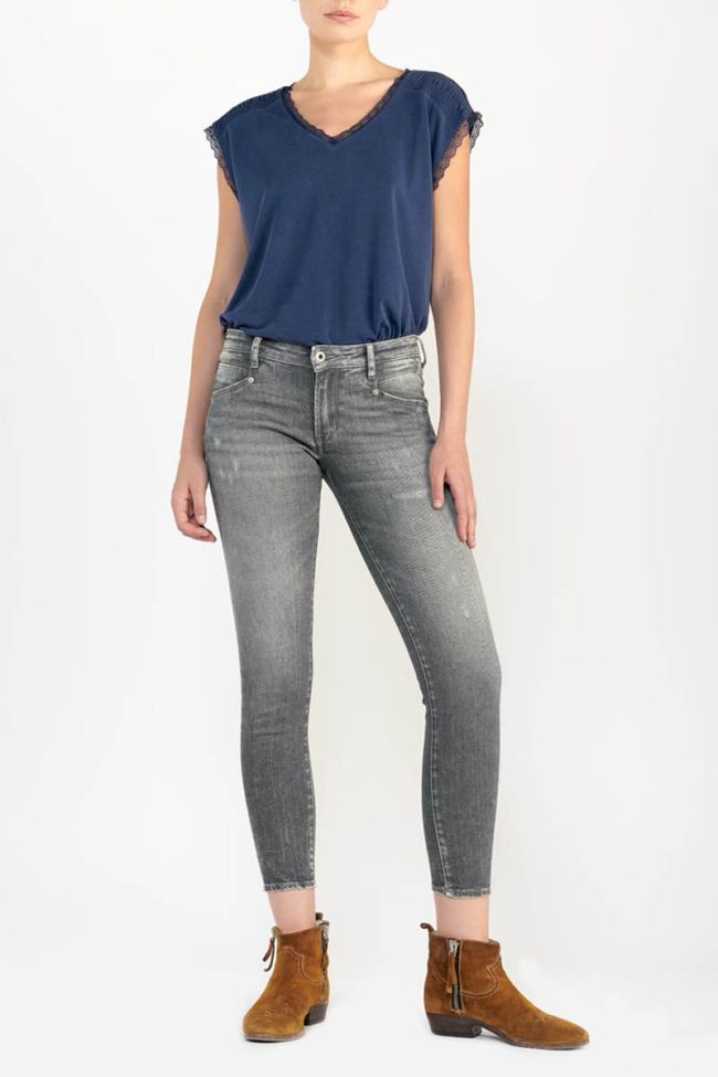 Jeans power skinny Linz 7/8 destroy grau Nr.2
