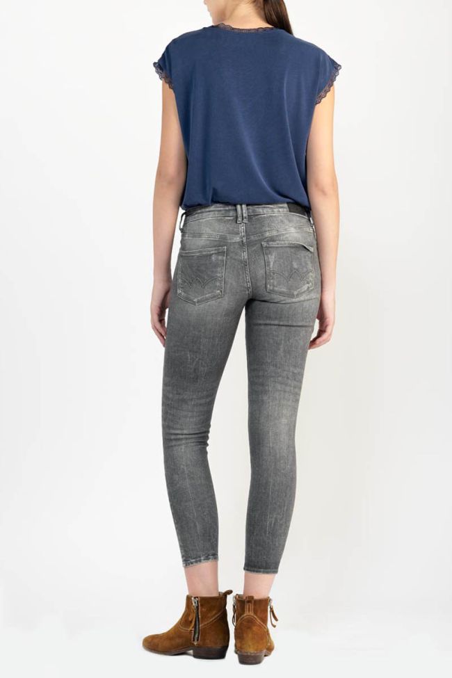 Jeans power skinny Linz 7/8 destroy grau Nr.2