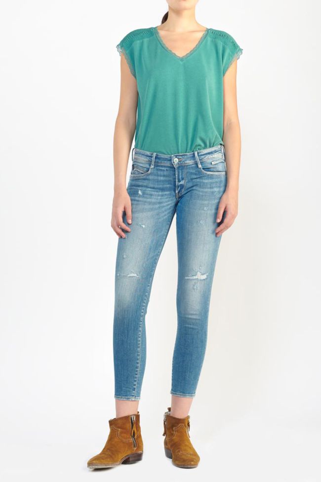 Jeans pulp slim Marsa 7/8 destroy vintage blau Nr.4