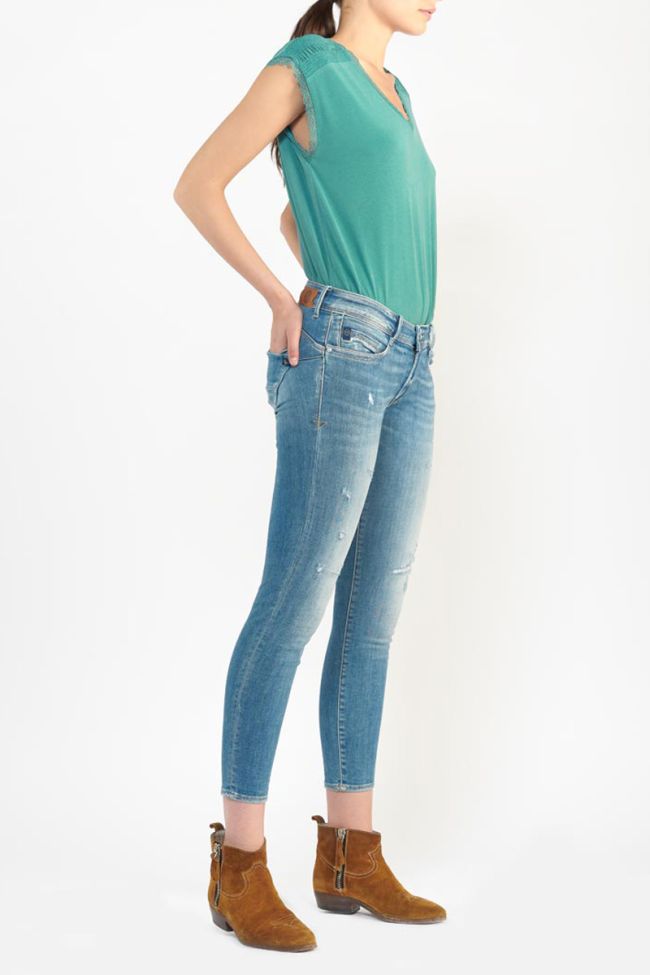 Jeans pulp slim Marsa 7/8 destroy vintage blau Nr.4