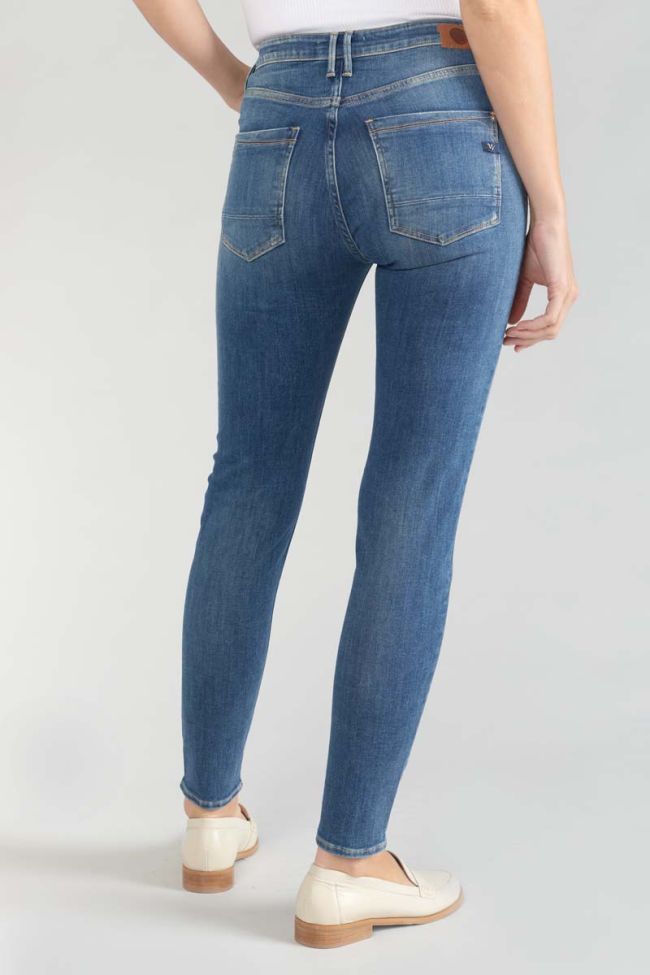 Jeans power skinny high waist 7/8 destroy blau Nr.2