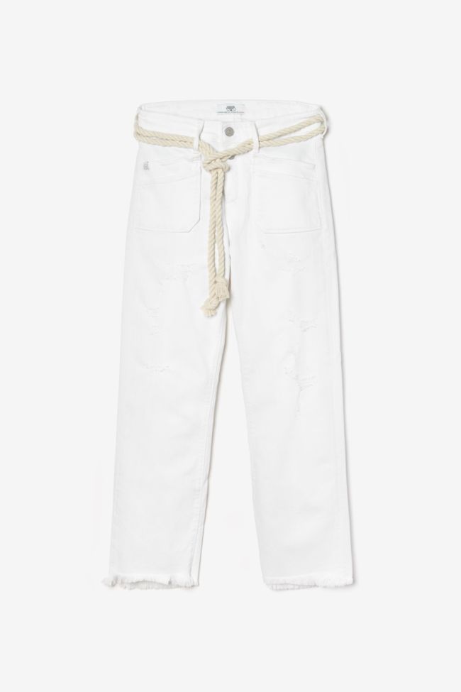 Jeans Pricilia high waist 7/8 destroy weiß 