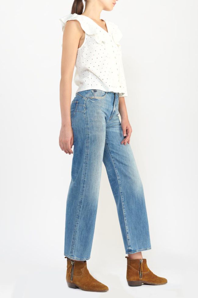 Jeans pulp wide leg high waist 7/8 blau Nr.4