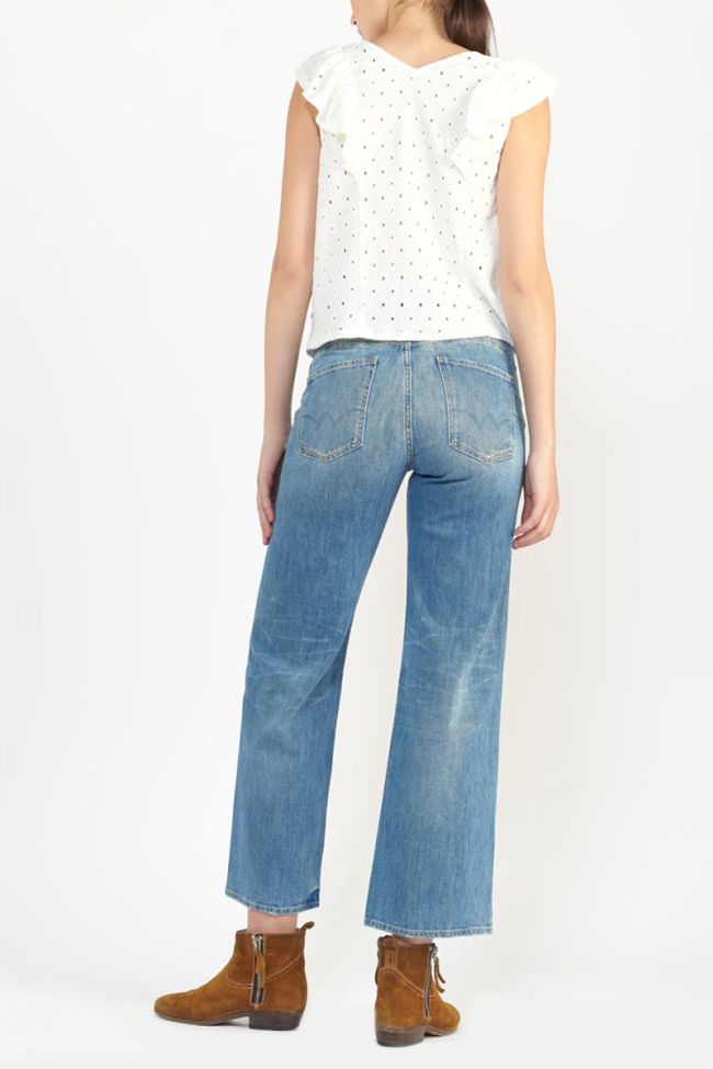 Jeans pulp wide leg high waist 7/8 blau Nr.4