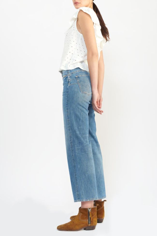 Jeans pulp wide leg high waist 7/8 blau Nr.4