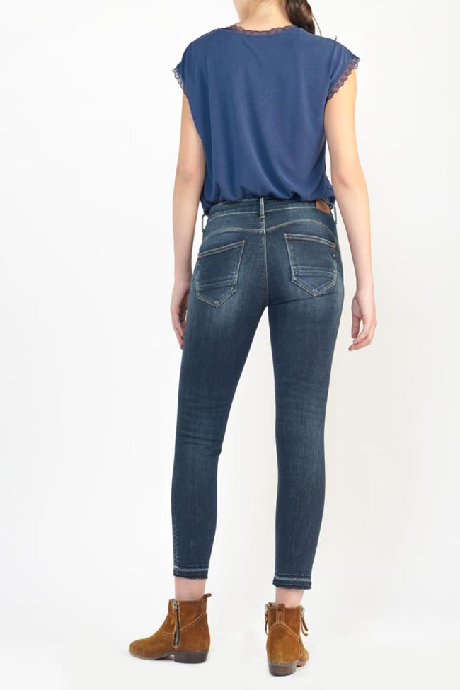 Jeans pulp slim Visby high waist 7/8 destroy blau Nr.1