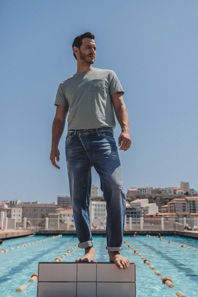 Jeans 1998 Basic 7/8 destroy vintage blau Nr.2