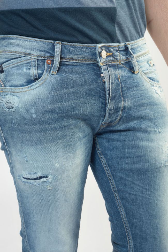 Jeans 700/11 slim Bogen destroy vintage blau Nr.4