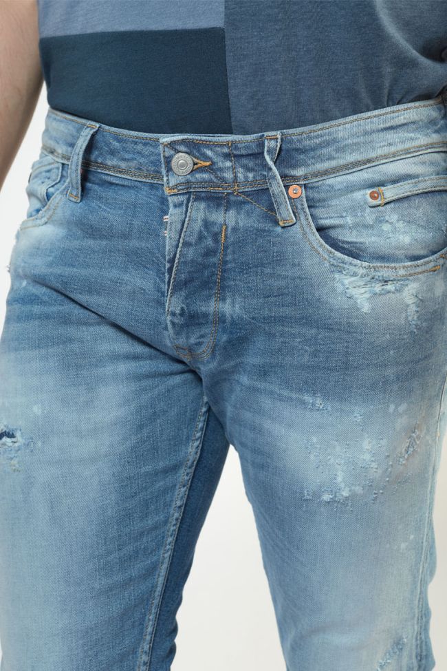 Jeans 700/11 slim Bogen destroy vintage blau Nr.4