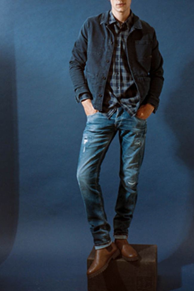 Jeans 700/11 slim Niko destroy vintage blau Nr.2