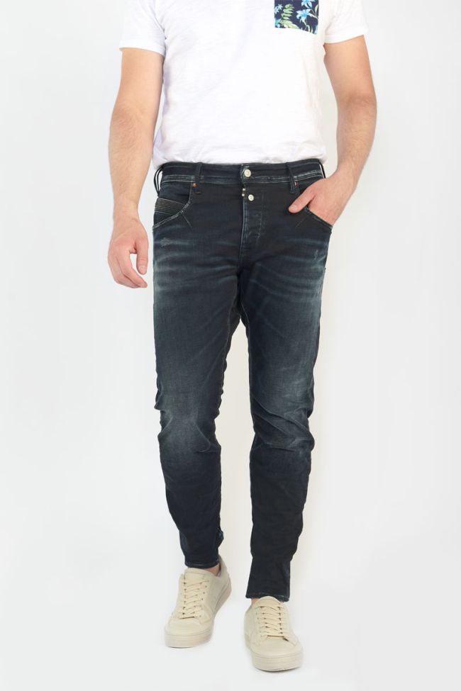 Jeans 900/03 tapered twisted Dalvik destroy blau-schwarz Nr.1