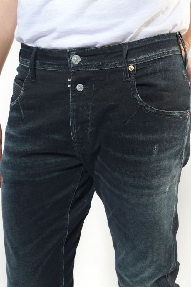 Jeans 900/03 tapered twisted Dalvik destroy blau-schwarz Nr.1