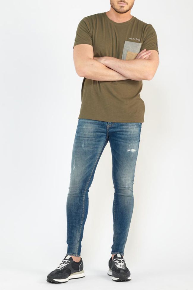 Jeans power skinny 7/8 destroy blau Nr.2