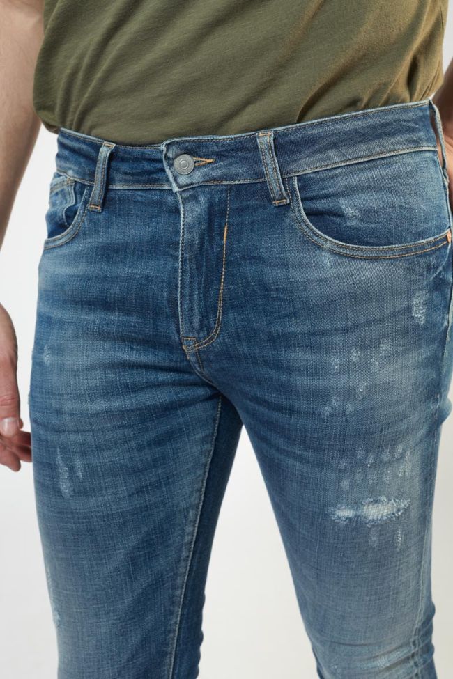 Jeans power skinny 7/8 destroy blau Nr.2