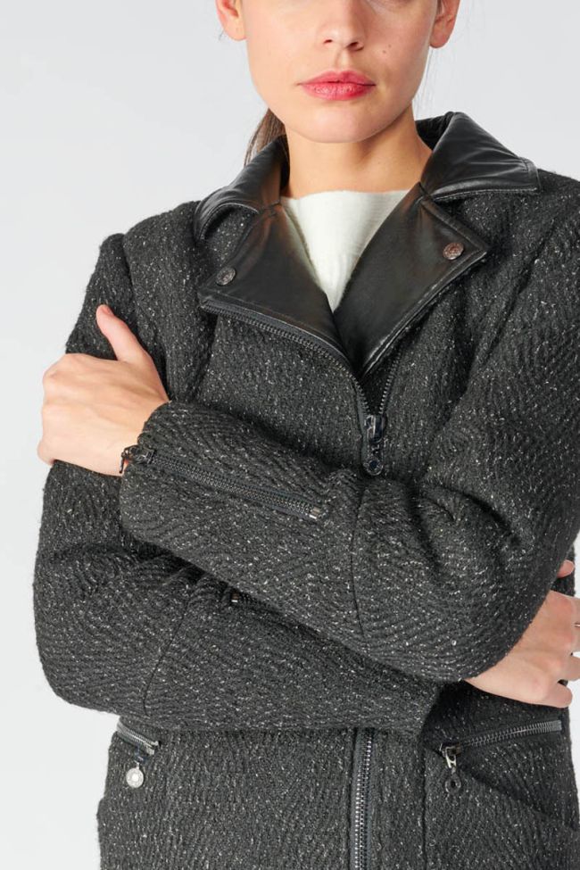 Mantel Aitana in schwarz