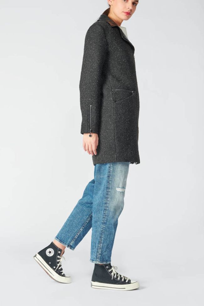 Mantel Aitana in schwarz