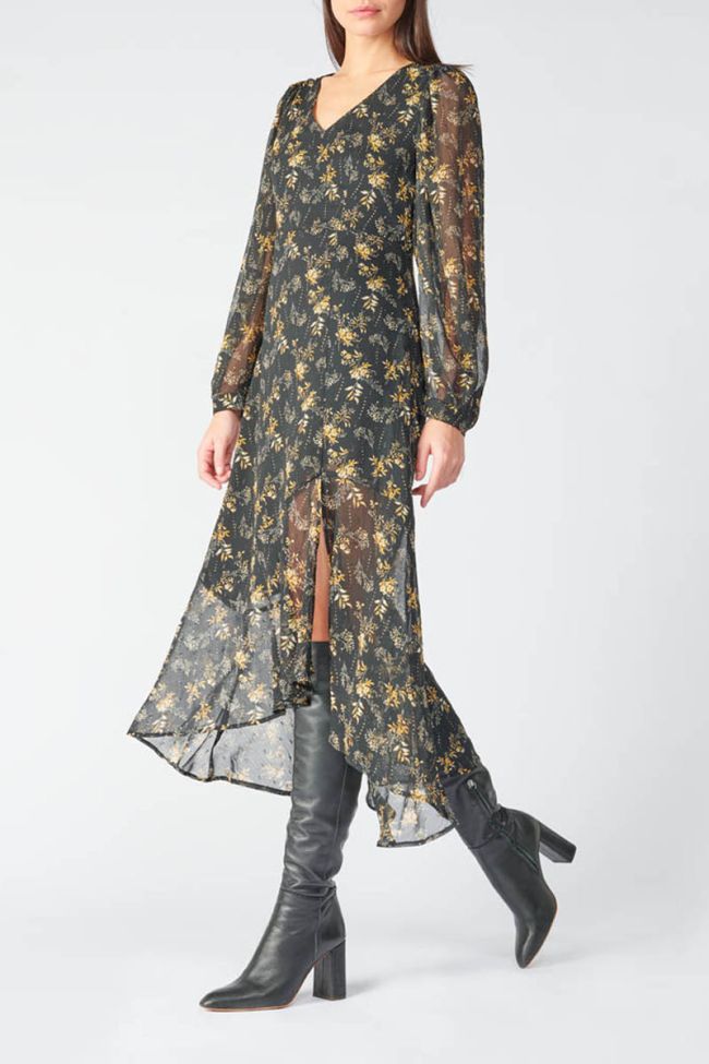 Langes kleid Chic in schwarz