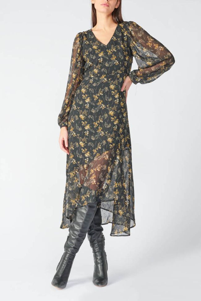 Langes kleid Chic in schwarz