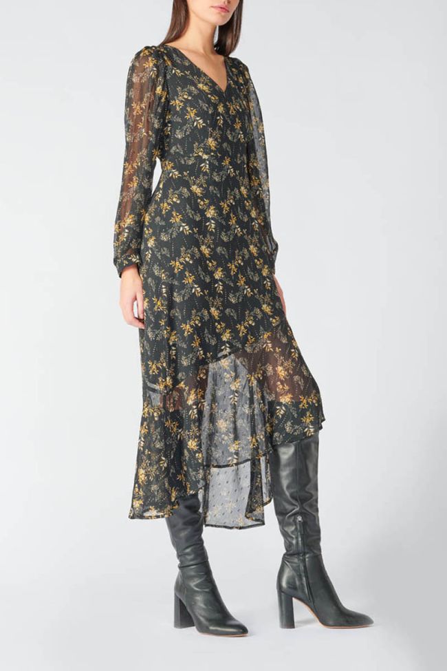 Langes kleid Chic in schwarz