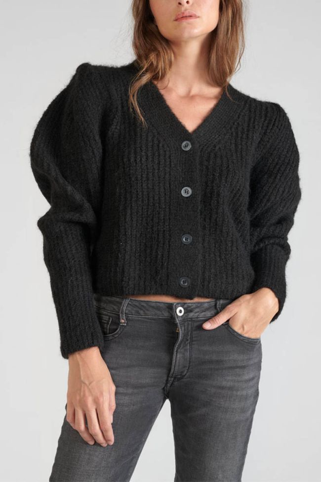 Cardigan Daaren in schwarz