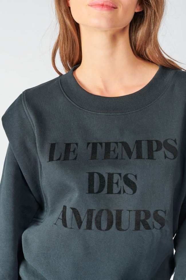 Sweatshirt Kilima in schwarz