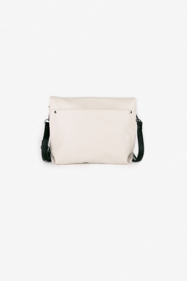 Schultertasche Leter mit Druck in beige