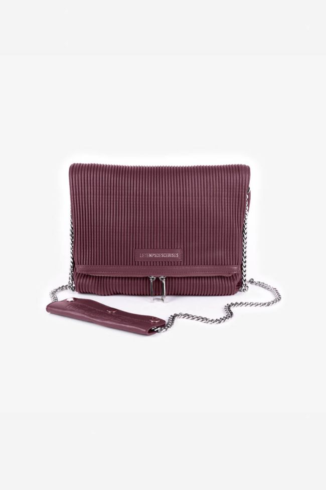 Sac Leter bordeaux plissé