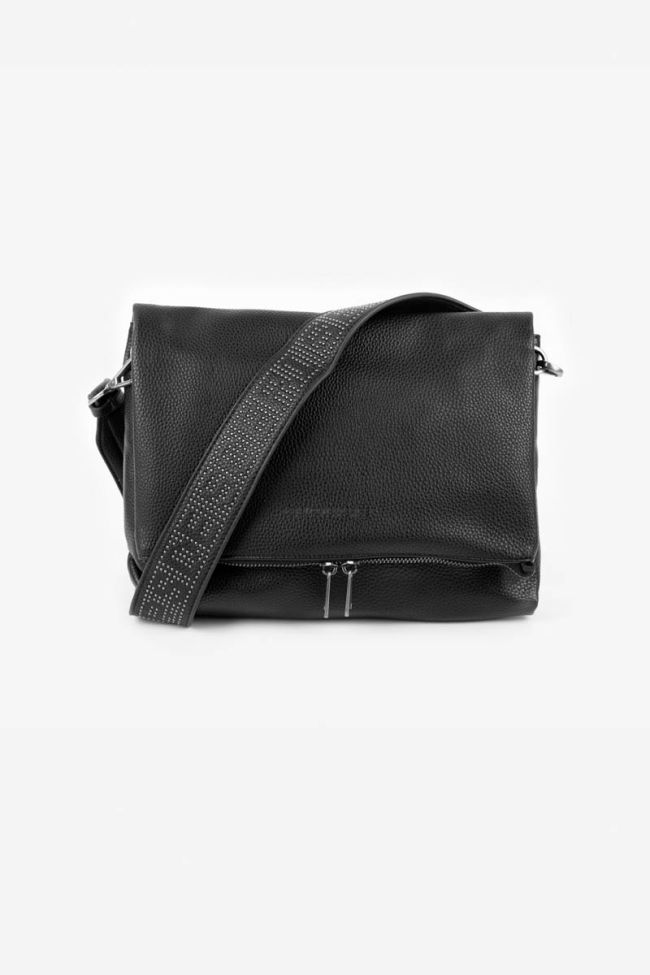 Tasche Leter mit Nieten in schwarz 
