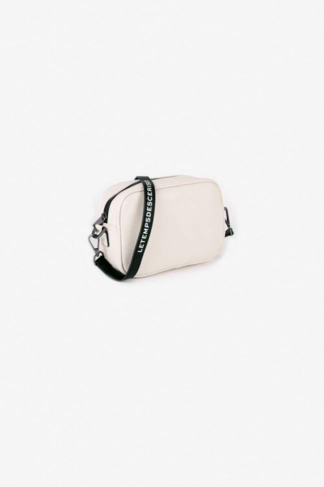Schultertasche Lou mit Druck in beige