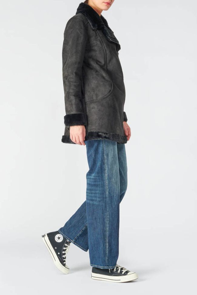 Mantel Orcha in schwarz