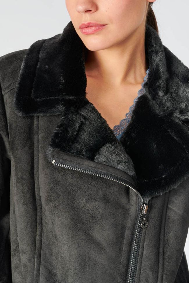 Mantel Orcha in schwarz