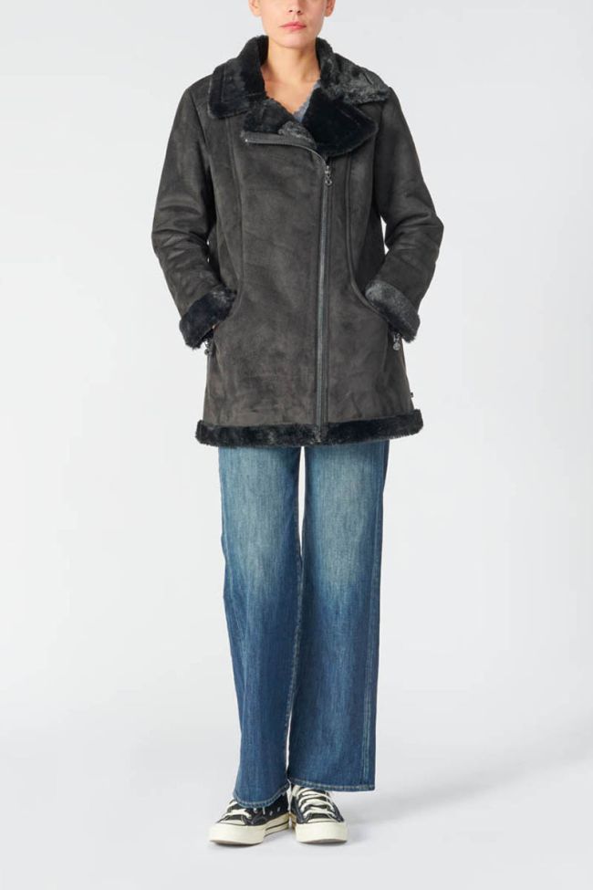 Mantel Orcha in schwarz