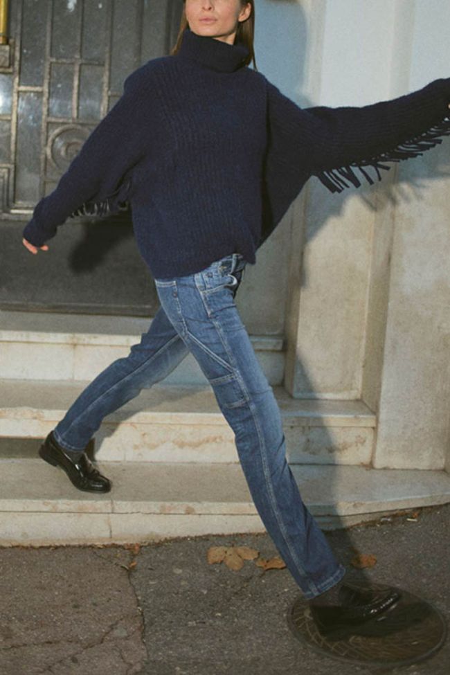 Pullover Street in blau